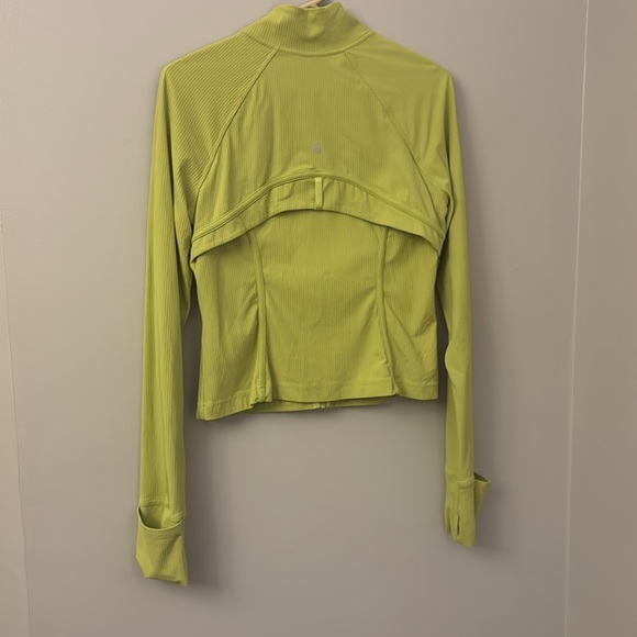 Lululemon Ribbed Nulu Cropped Define Jacket Wasabi size 10 - Picture 7 of 10